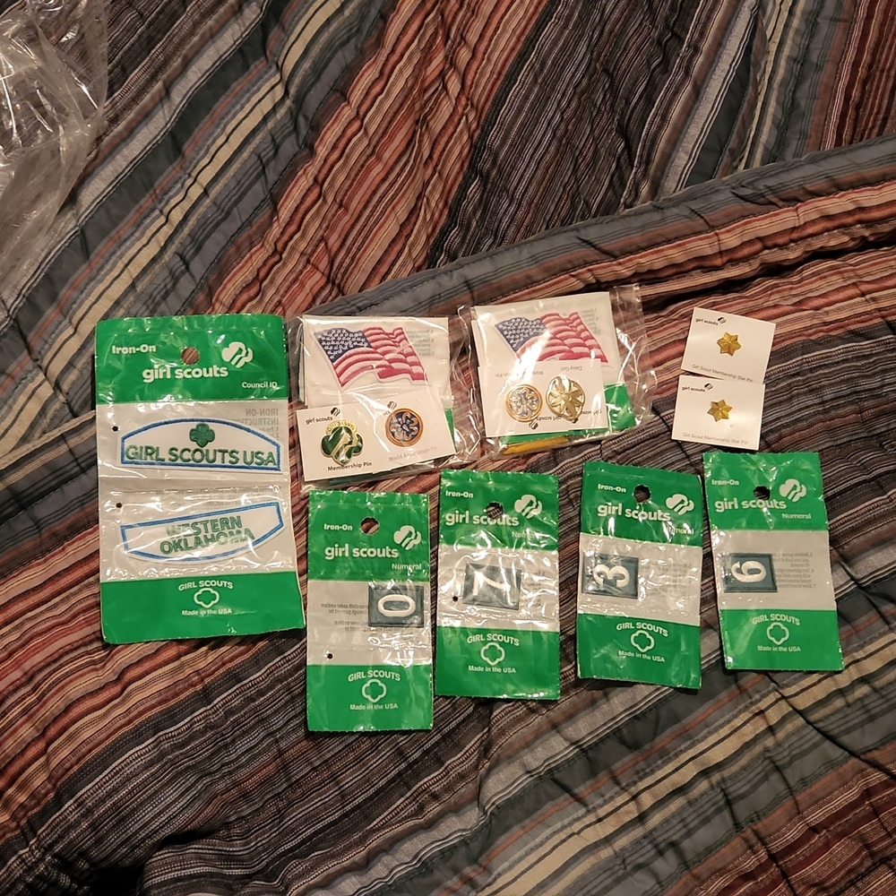 Girl Scouts lot of badges and pins